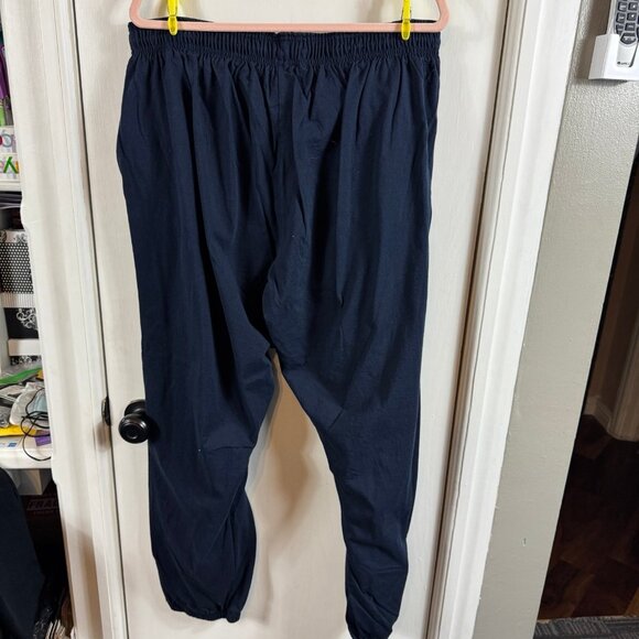 Champion Navy Blue Cotton Joggers Men’s Size 3XL Elastic Waist & Cuffed Ankle - Picture 6 of 8